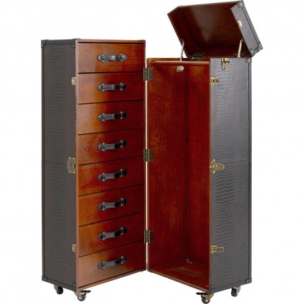 Kofferkast Globetrotter croco Kare Design