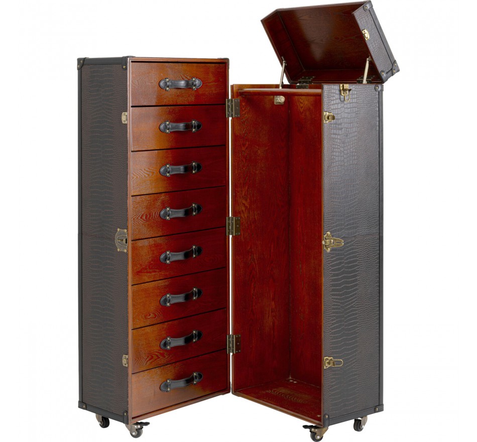 Kofferkast Globetrotter croco Kare Design