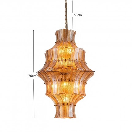 Hanglamp Venezia Double gerookt Ø53cm Kare Design