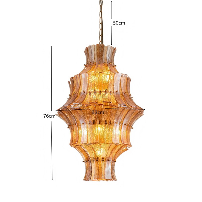 Pendant Lamp Venezia smoke Ø53cm Kare Design