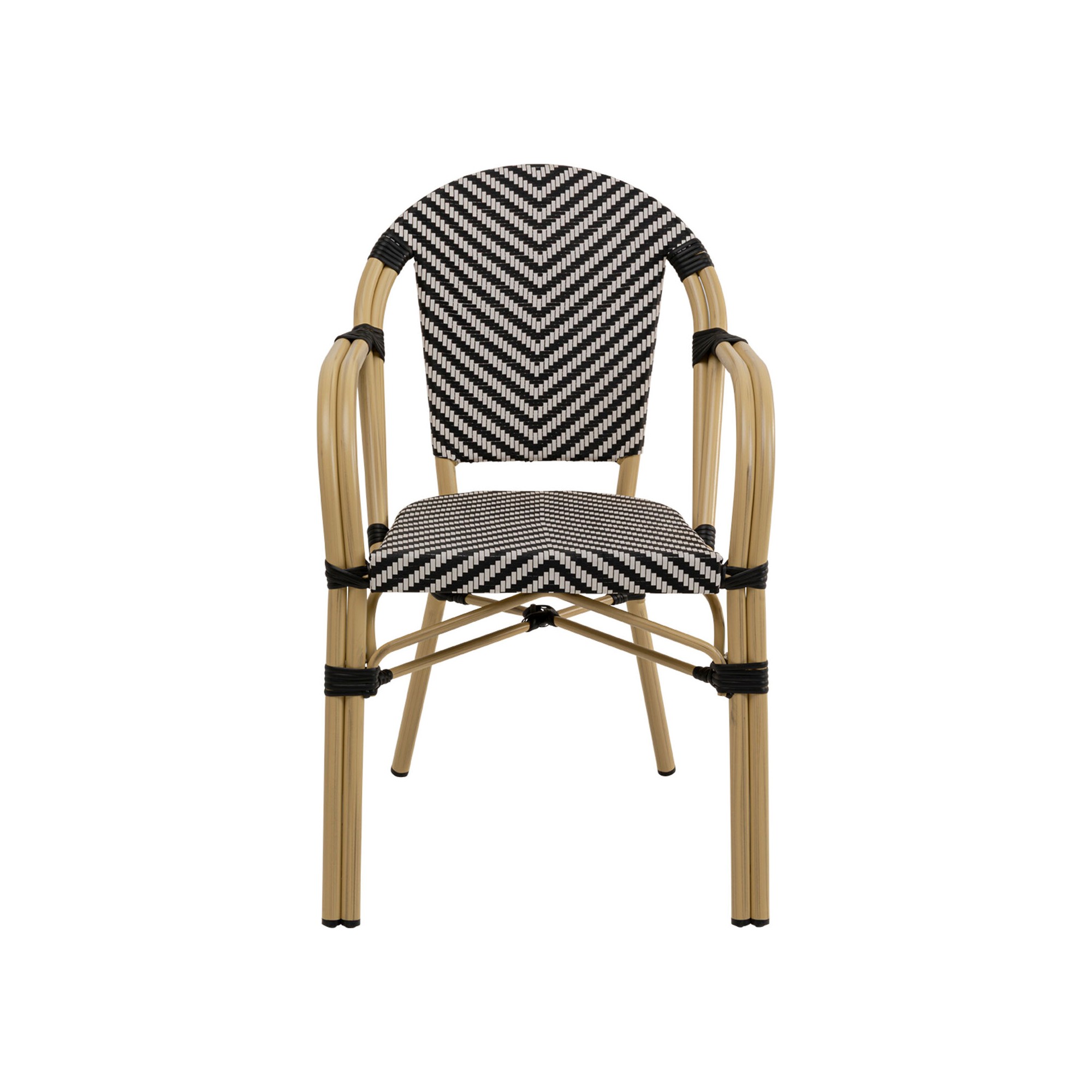 Outdoor Chair with armrests Montmartre black Kare Design