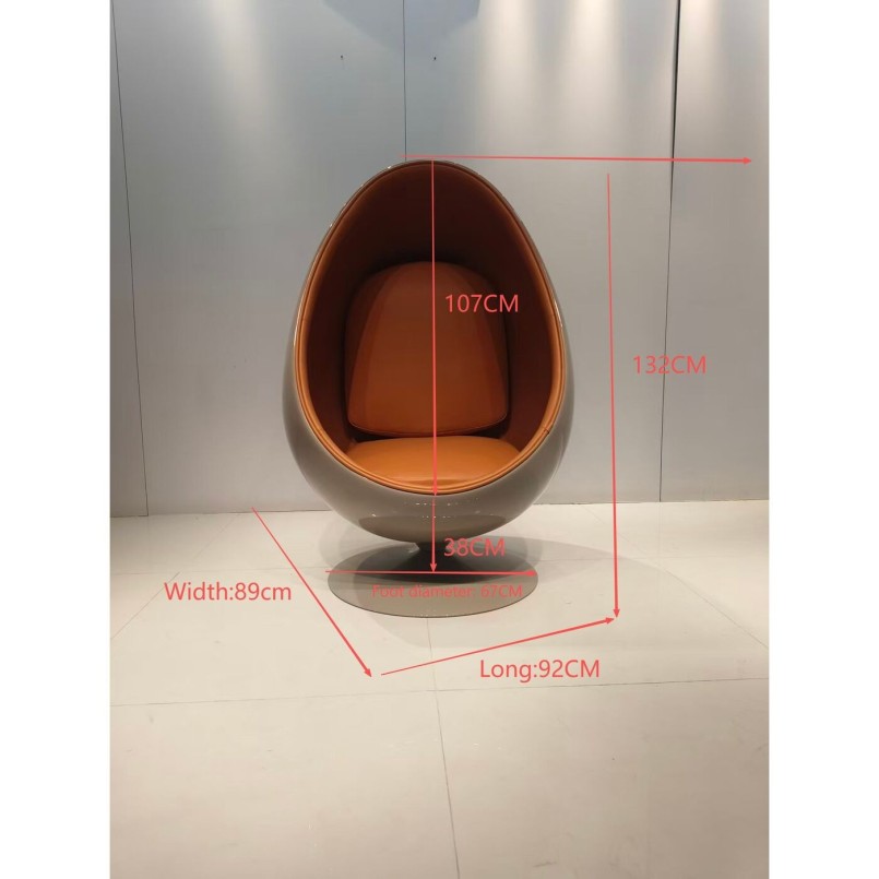 Swivel Armchair Eye Ball orange Kare design