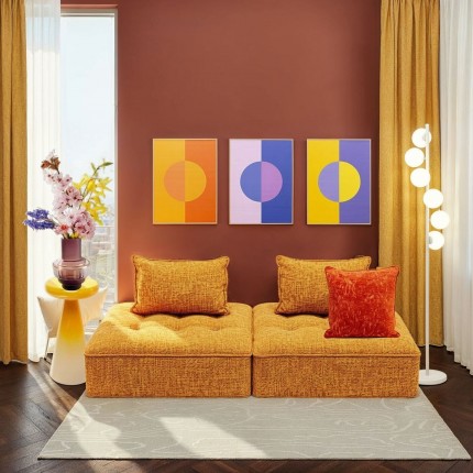 Sofa element Portofino orange (2/Set) Kare Design