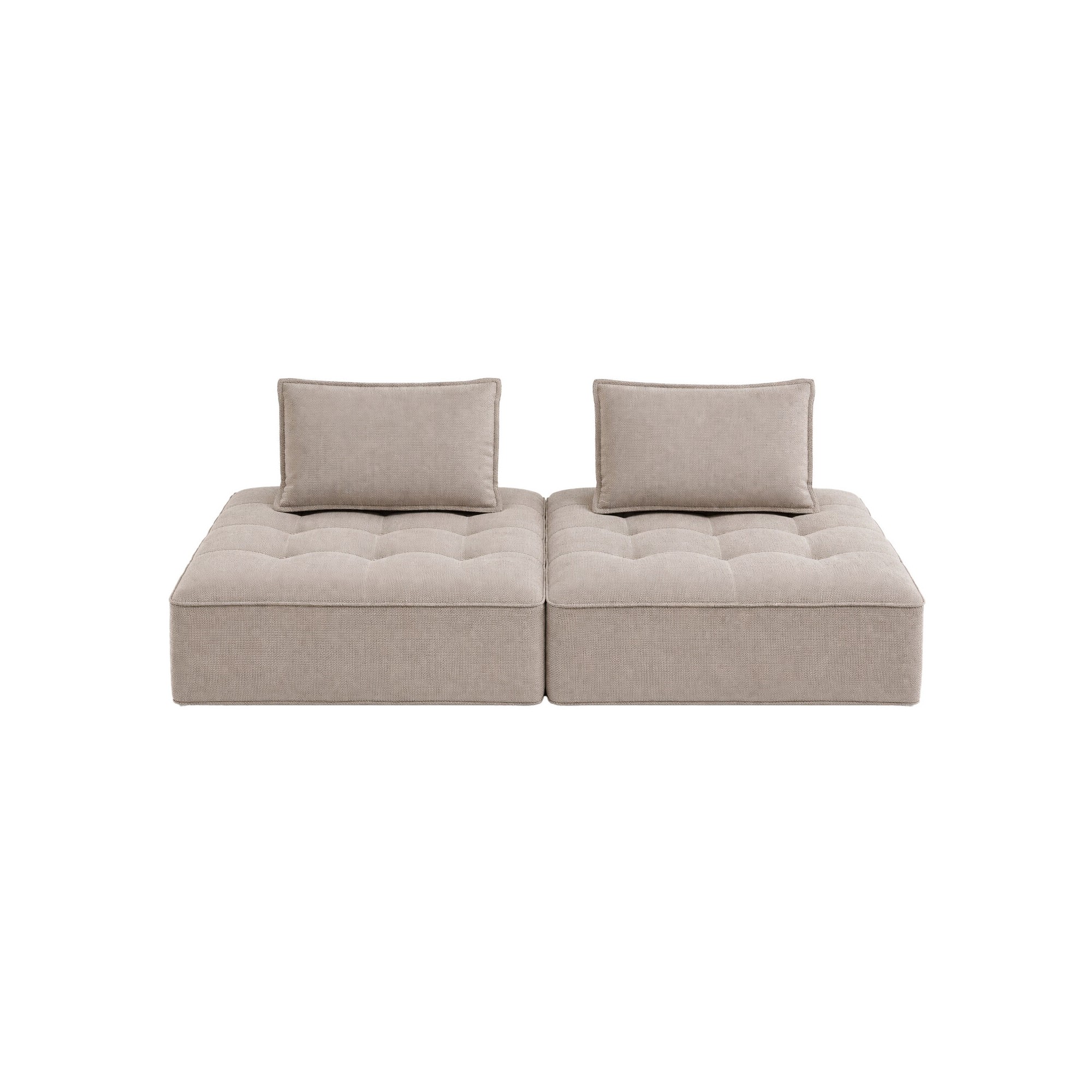 Canapé Portofino gris Outdoor (2/Set)