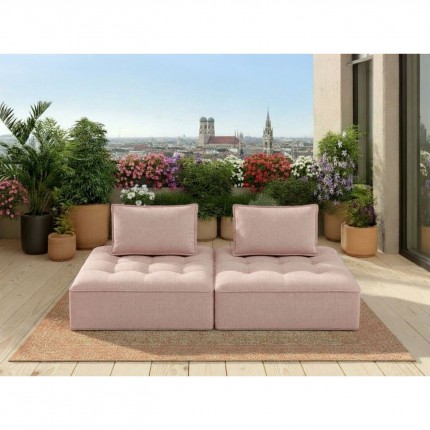 Outdoor Sofa Portofino 2-Seater pink Kare Design