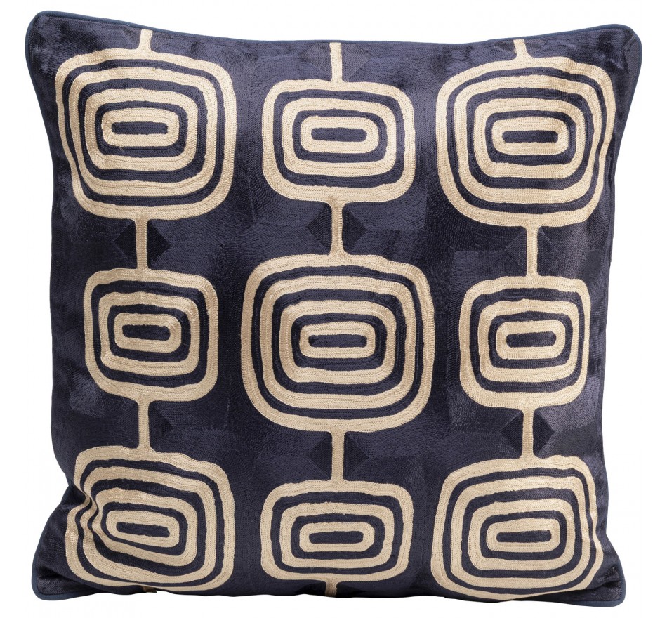 Kussen Catena Square blauw en beige Kare Design