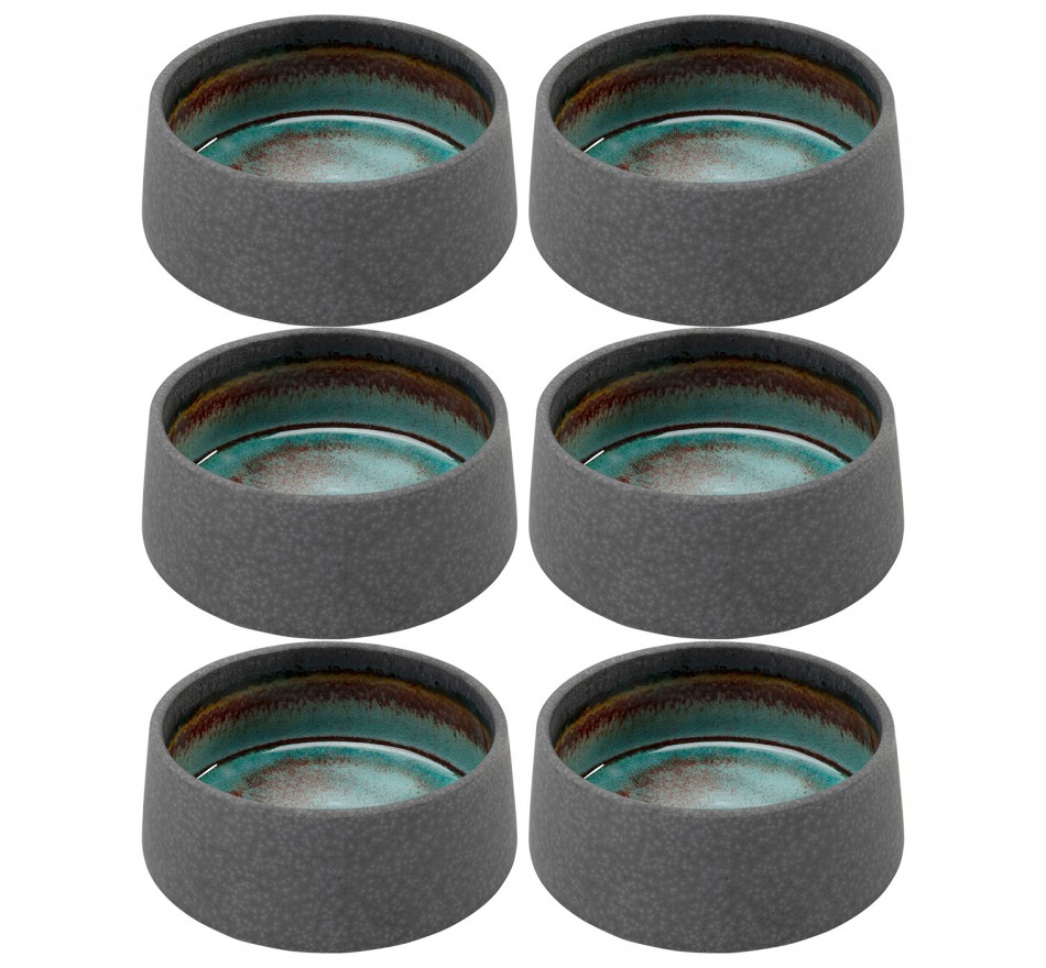 Kommen Ari grijs 13cm (6/set) Kare Design