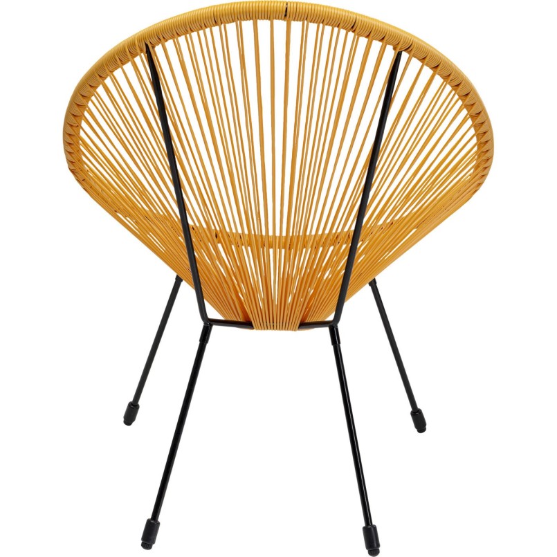 Yellow garden armchair - Acapulco - Kare Design