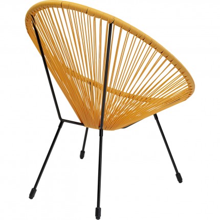Tuinfauteuil Acapulco geel Kare Design