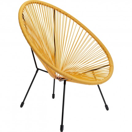 Tuinfauteuil Acapulco geel Kare Design