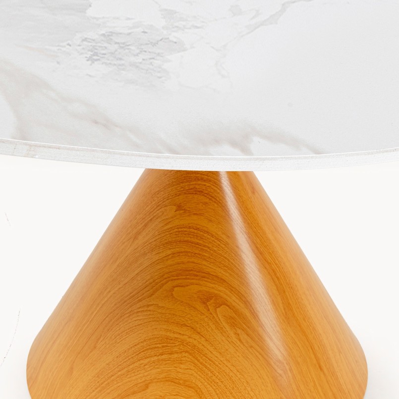 Table Cono Ø120cm ceramic oak Kare Design