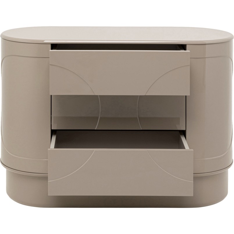 Commode  Groove taupe 100x75cm