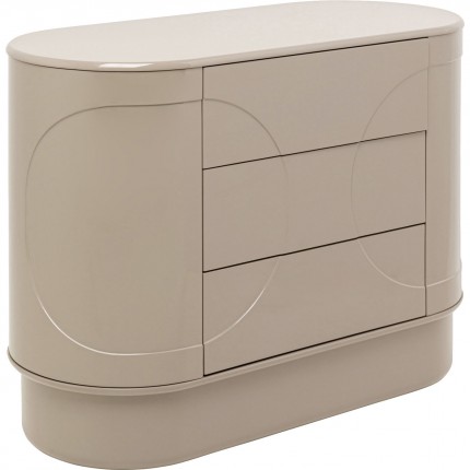 Ladekast Groove taupe Kare Design