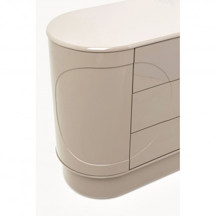 Ladekast Groove taupe Kare Design