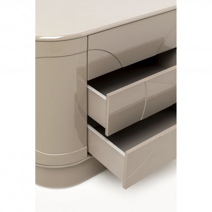 Ladekast Groove taupe Kare Design