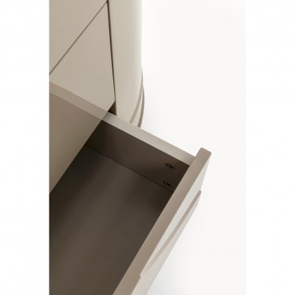 Ladekast Groove taupe Kare Design