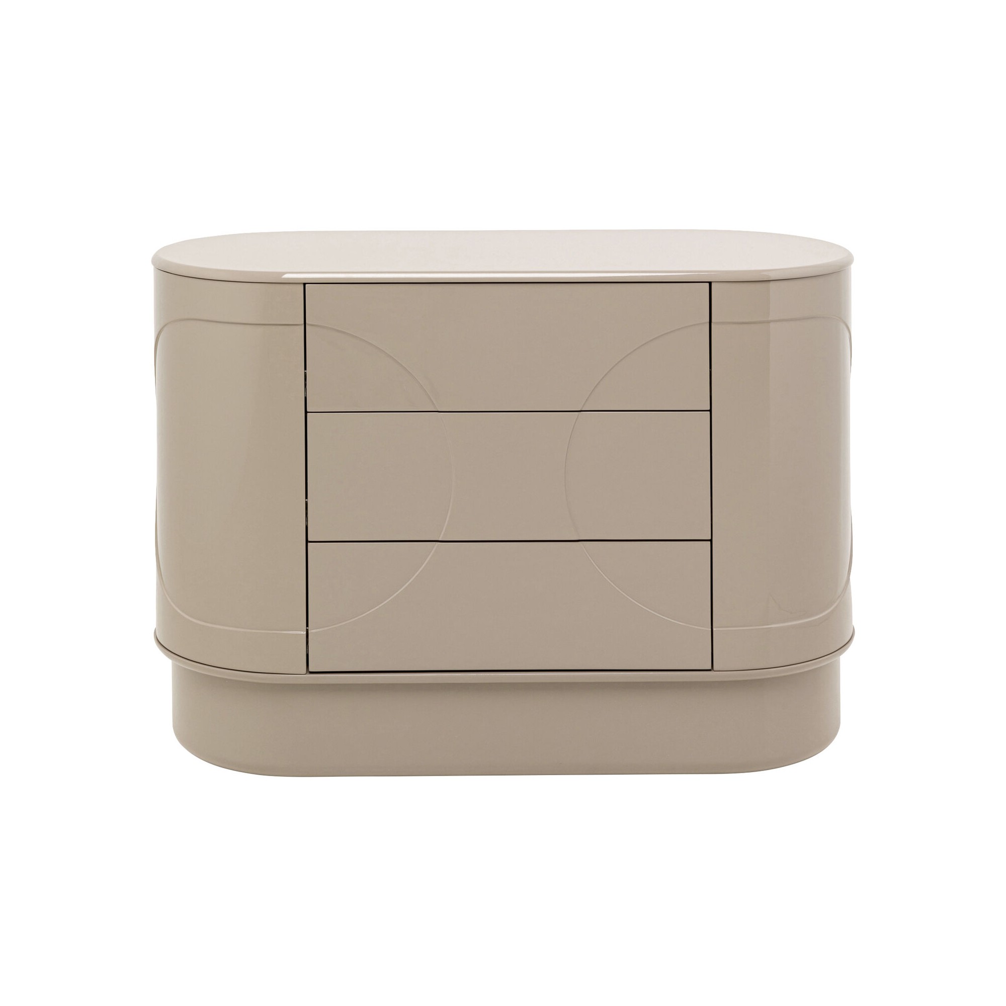 Commode  Groove taupe 100x75cm