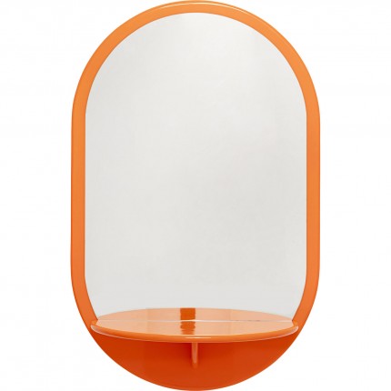 Wall Mirror Groove 110x70cm orange Kare Design