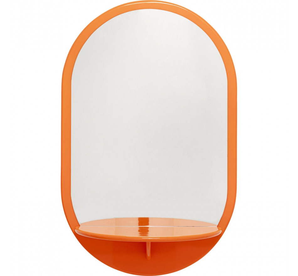 Wall Mirror Groove 110x70cm orange Kare Design
