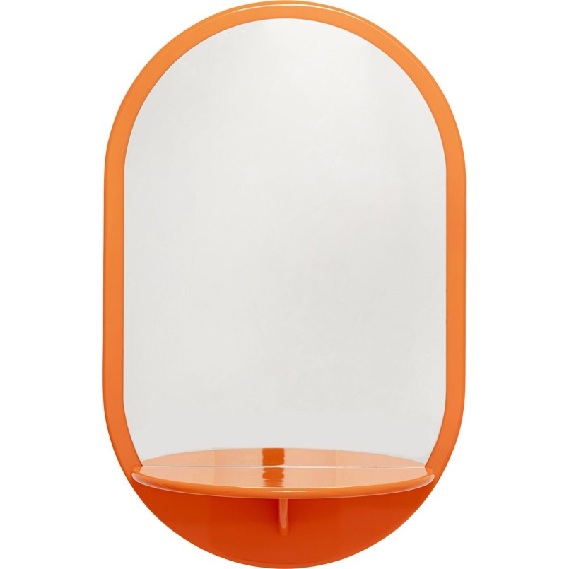 Miroir mural Groove orange 70x110cm