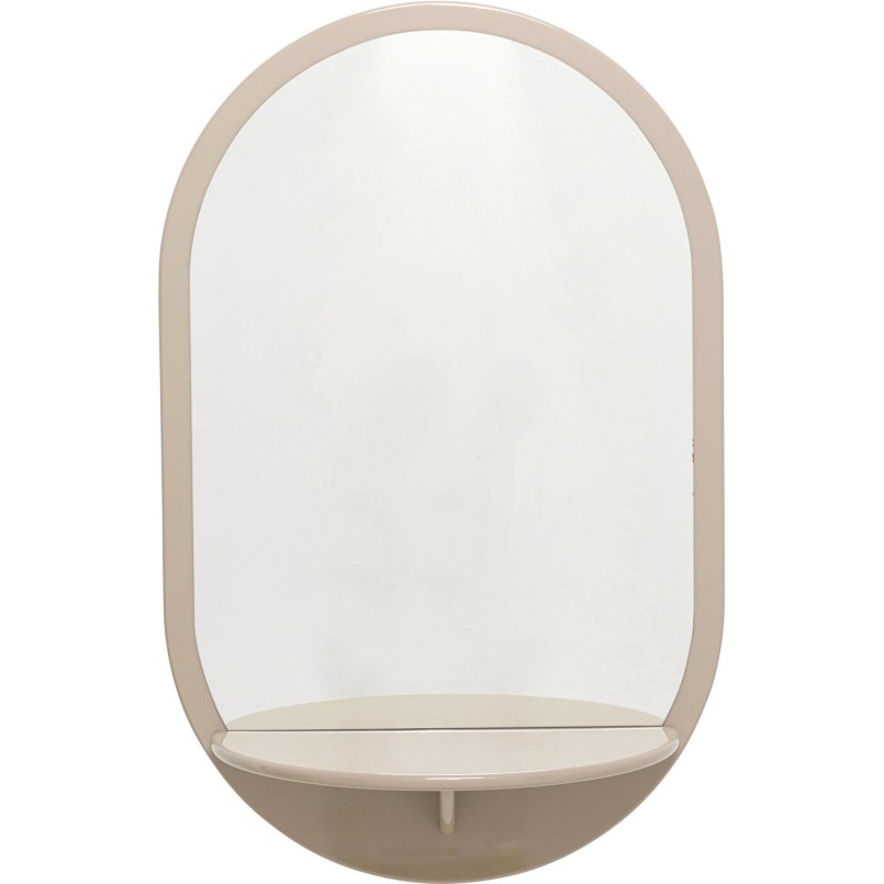 Miroir mural Groove taupe 70x110cm