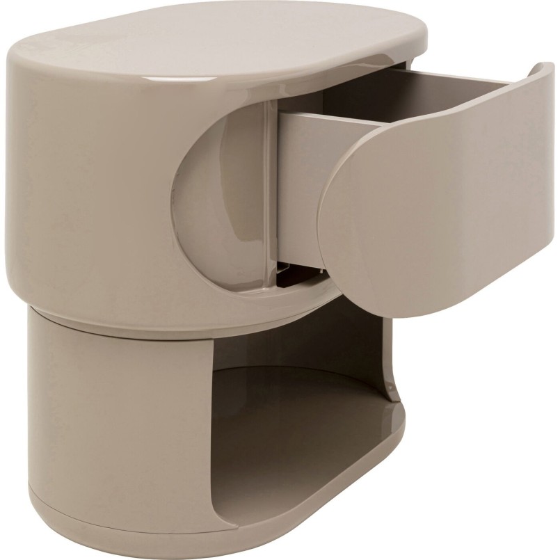 Petite commode  Groove taupe 60x55cm