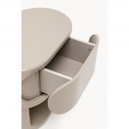 Nachtkastje Groove taupe Kare Design