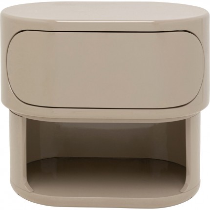 Nightstand Groove taupe Kare Design