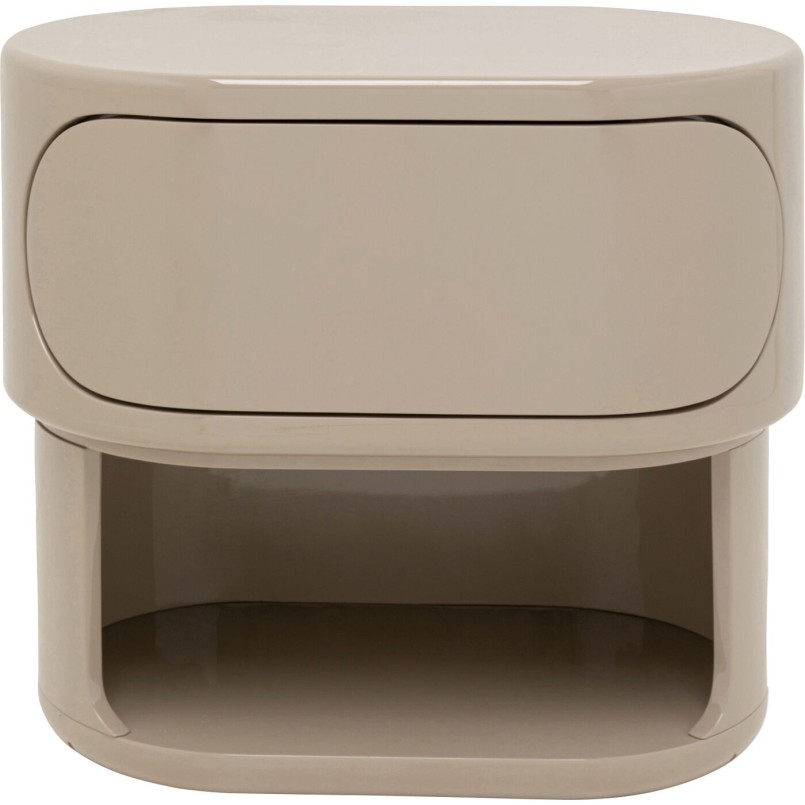Petite commode  Groove taupe 60x55cm