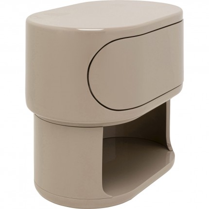 Nachtkastje Groove taupe Kare Design