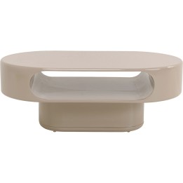 Table basse Groove taupe 60x100cm
