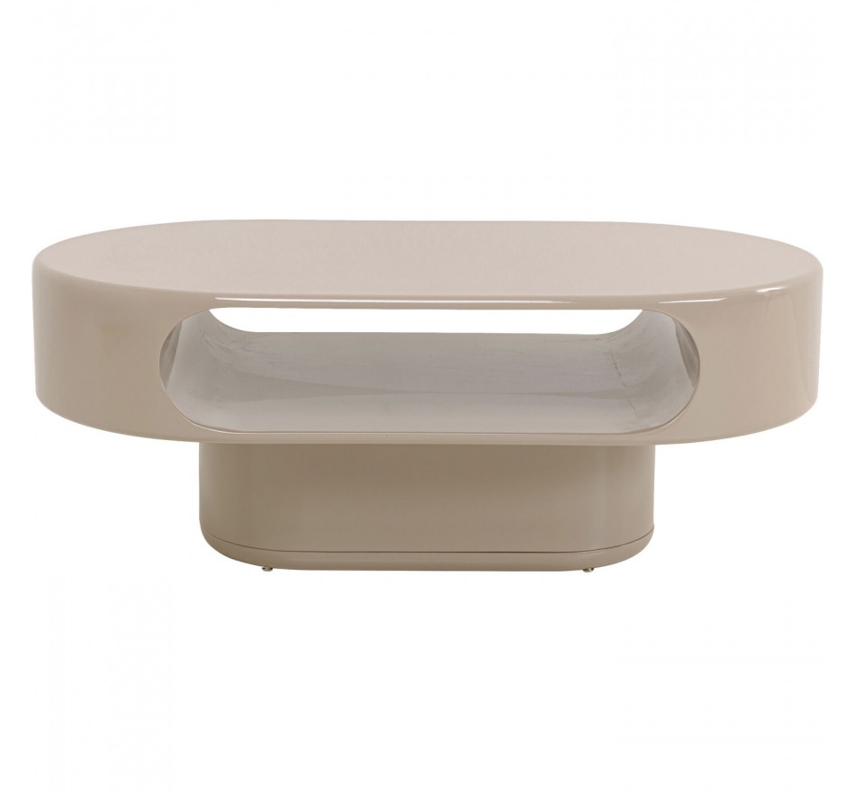 Coffee Table Groove taupe 100x60cm Kare Design