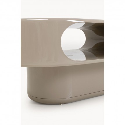 Coffee Table Groove taupe 100x60cm Kare Design