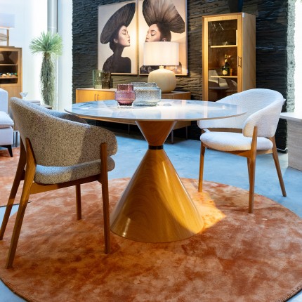 Vloerkleed Cosy Ø200cm oranje Kare Design