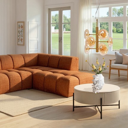 Salontafel Riffle Ø80cm Kare Design