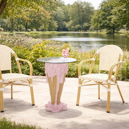 Outdoor Chair with armrests Montmartre beige Kare Design