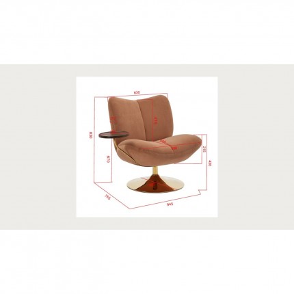 Swivel Chair Pigalle Kare Design