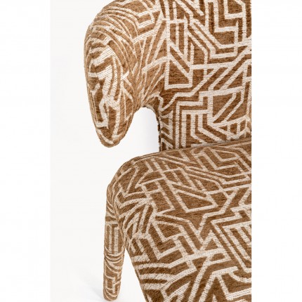 Stoel Tobi Maze bruin Kare Design