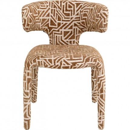 Chair Tobi Maze brown Kare Design