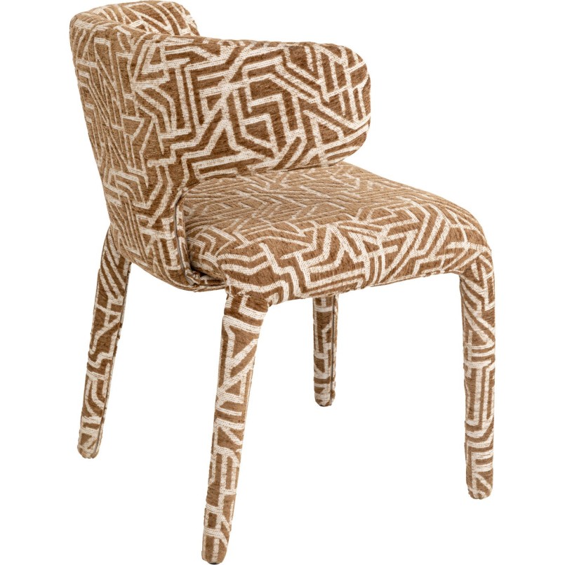 Chaise Tobi Maze marron