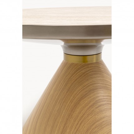 Salontafel Cono Travertino Ø70cm eik Kare Design
