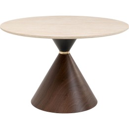 Table Cono Travertin noyer Ø120cm