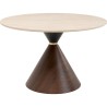 Table Cono Travertin noyer Ø120cm