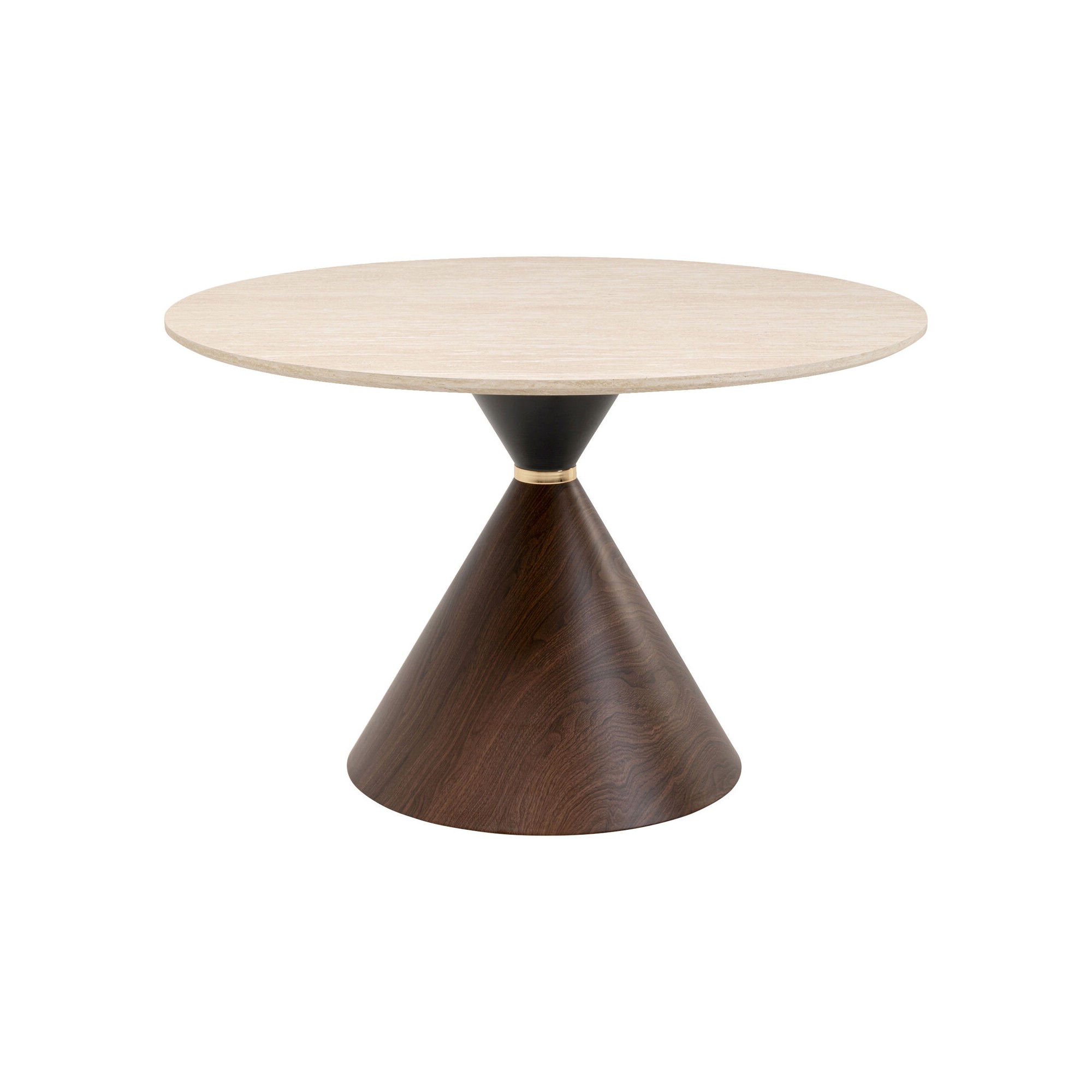 Table Cono Travertin noyer Ø120cm