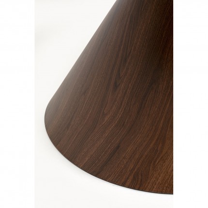 Table Cono Travertino Ø120cm walnut Kare Design