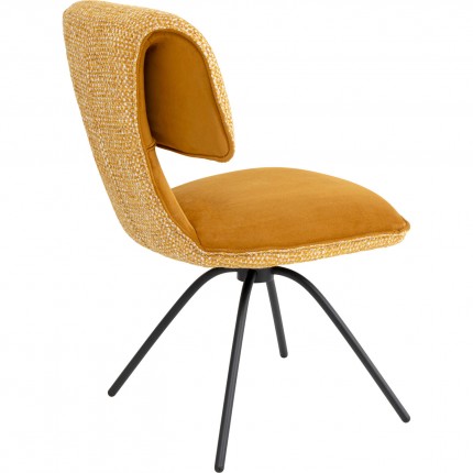 Draaistoel Helli oker Kare Design