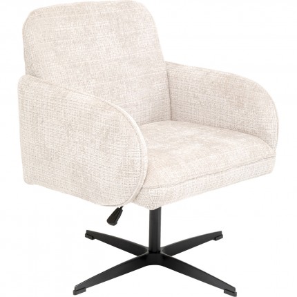 Draaistoel met armleuningen Tabea beige Kare Design