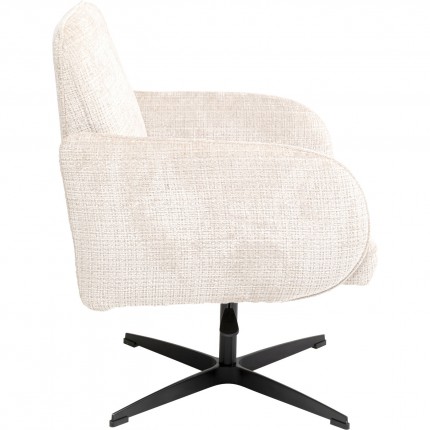 Draaistoel met armleuningen Tabea beige Kare Design