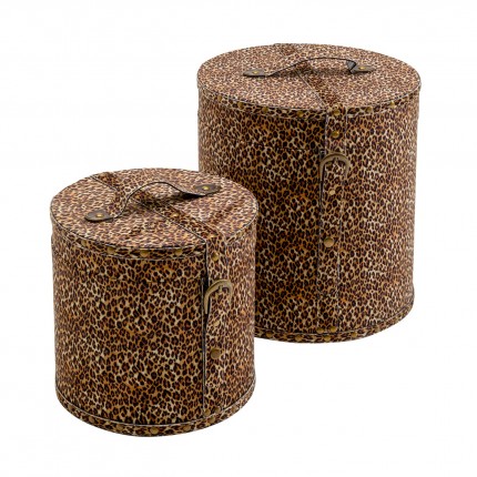 Opberger Wild Animal luipaard (2/Set) Kare Design