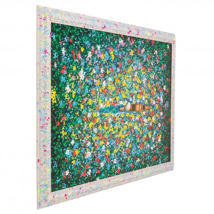 Framed Picture floating flower market 150x100cm Kare Design